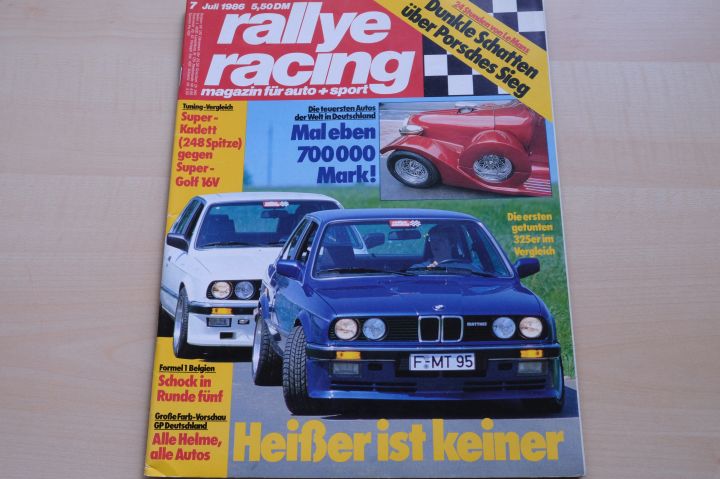 Deckblatt Rallye Racing (07/1986)